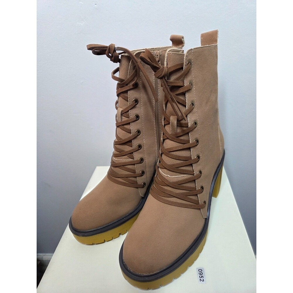 Oasis Society Jenna Latte Women's Combat Boots, Size 8